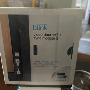 Blink video doorbell, and sync module